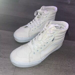 Vans White High-Top Sneakers
